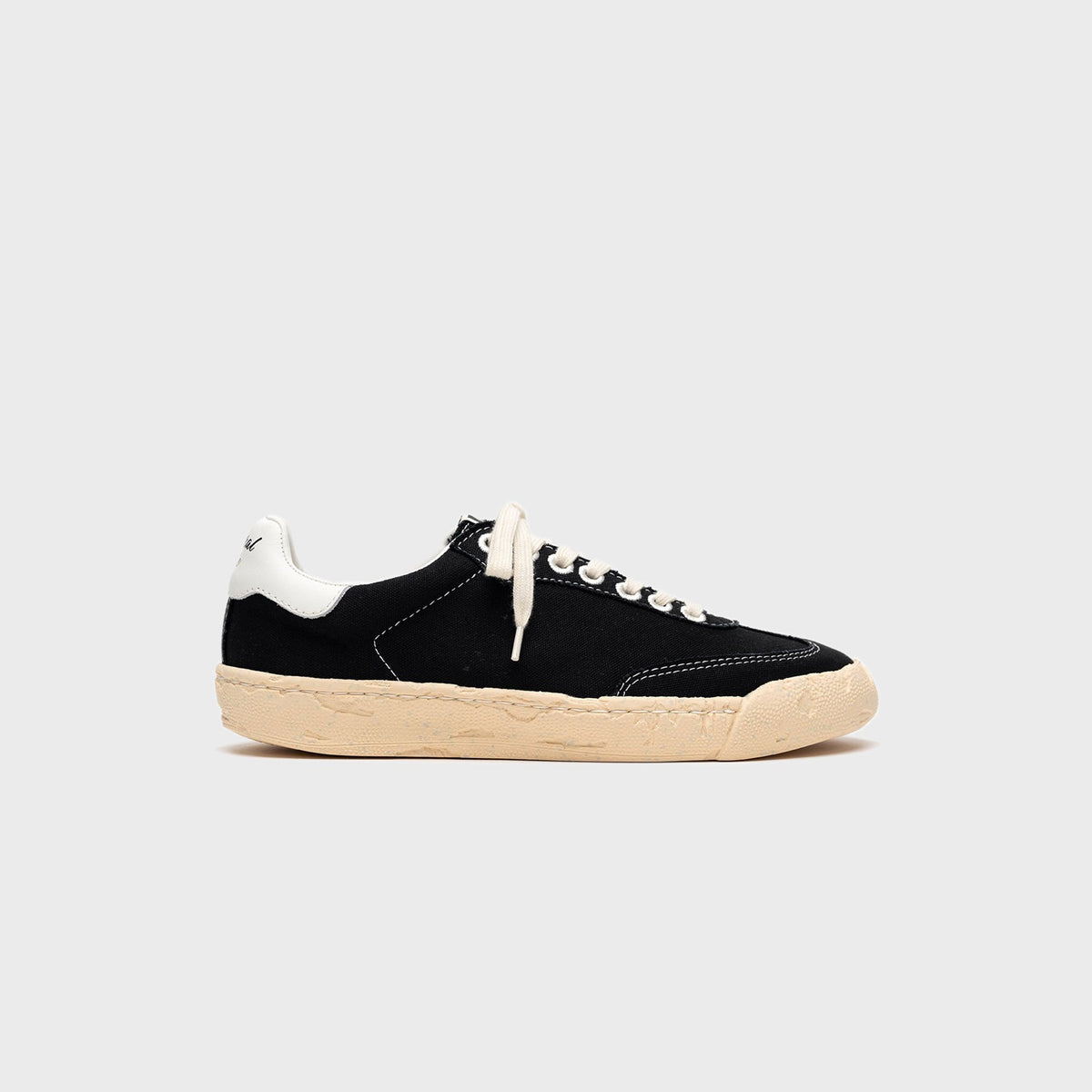 Mihara Yasuhiro Francis Past Sole Canvas Low Top Sneaker - Black