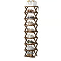 Durable Foldable Bamboo Shoe Rack