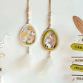 Easter Egg Feather Pendant
