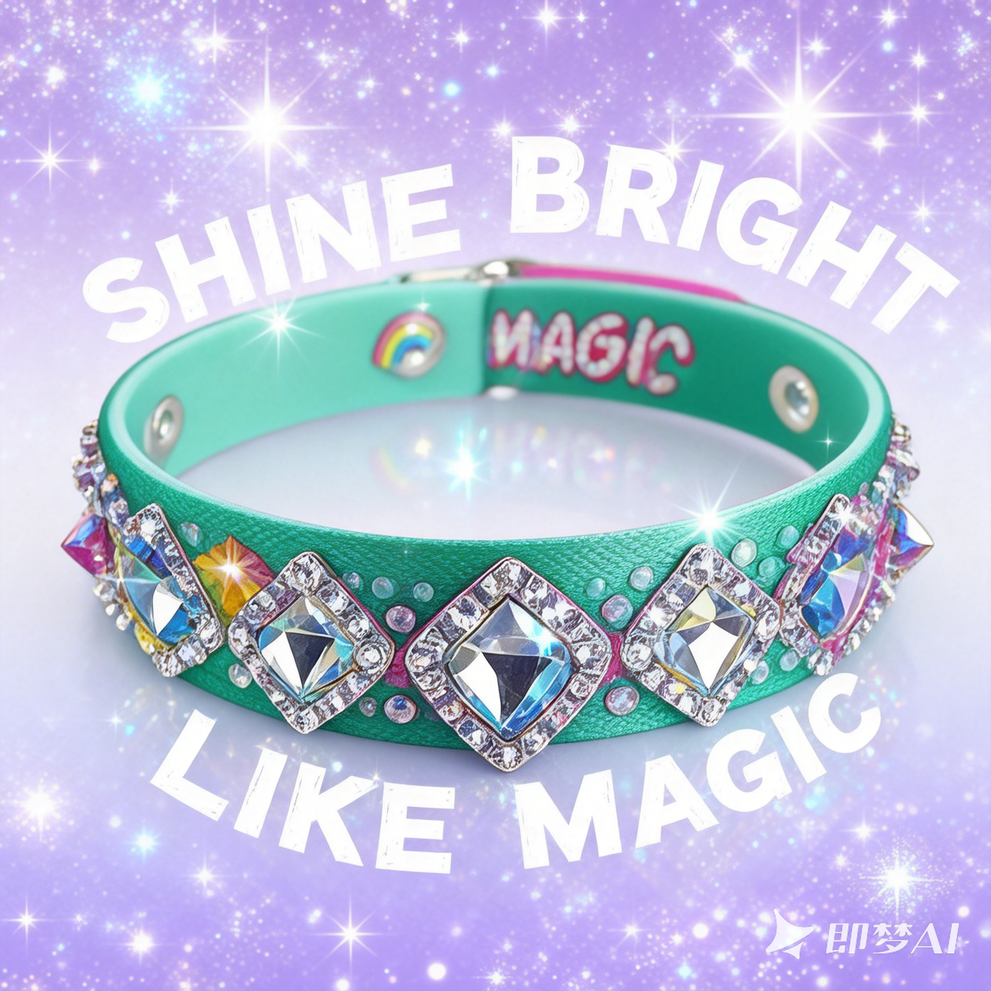 DIY Diamond Bracelet Kit for Kids – Sparkle Gem Craft Set, Makes 2 Wristbands